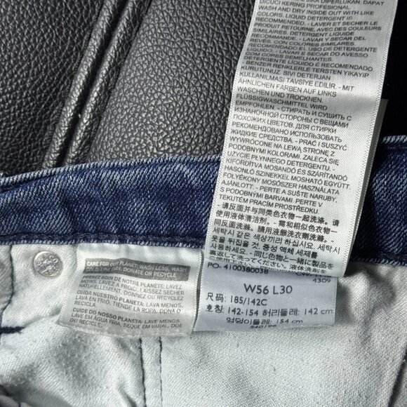 Levi’s 559 Men’s Relaxed Straight Leg Stretch Jeans Faded Blue Denim 56x30 - Picture 5 of 10